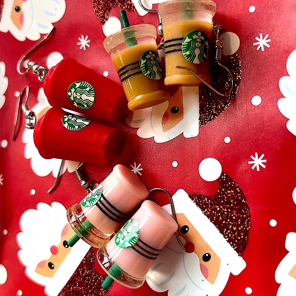 Coffee Drink Earrings